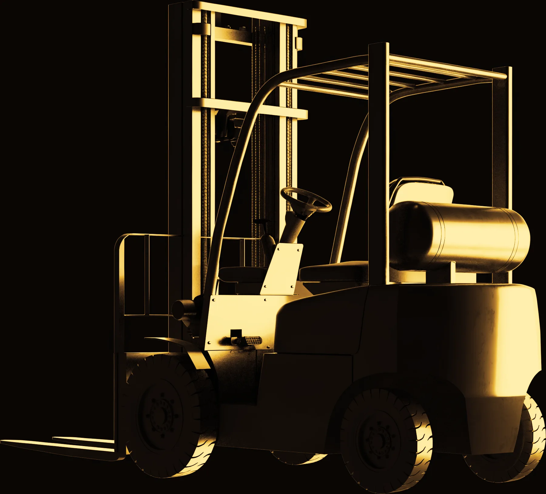 Gas/Propane Forklift — illustration