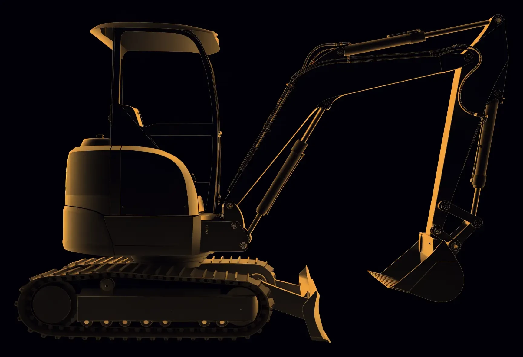 Mini Excavator — illustration