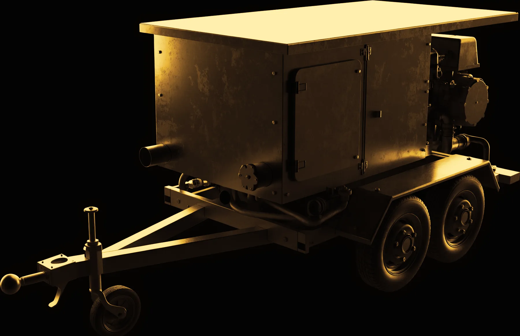 Towable Air Compressor — illustration